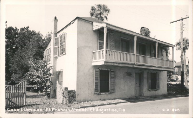 Casa Llambias on St. Francis Street St. Augustine Florida
