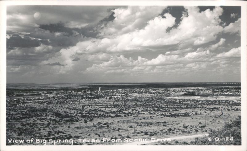 Panoramic View of Big Spring from Scenic Drive Texas