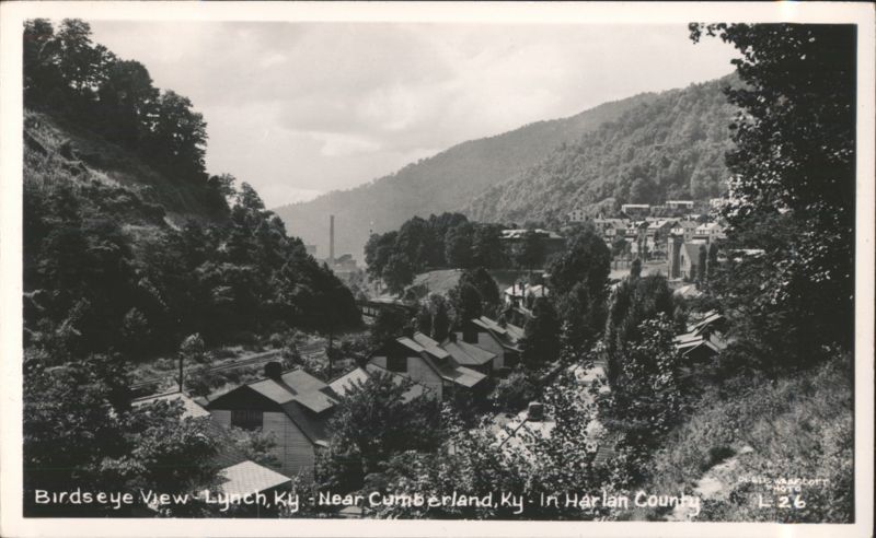 Birdseye View of Lynch, KY in Harlan County Kentucky
