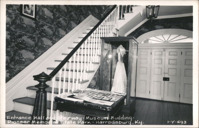 Entrance Hall and Stairway - Museum Building - Pioneer Memorial State Park Harrodsburg Kentucky