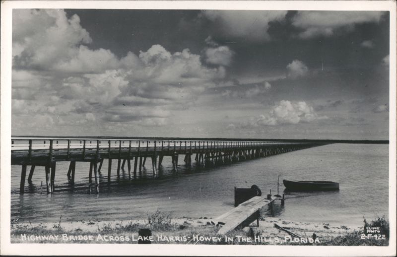 Highway Bridge Across Lake Harris Howey-in-the-Hills Florida