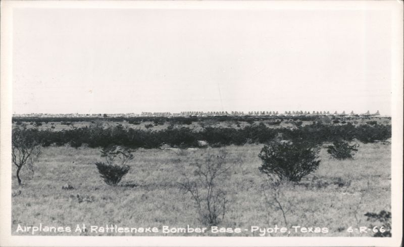 Airplanes At Rattlesnake Bomber Base - Pyote, Texas