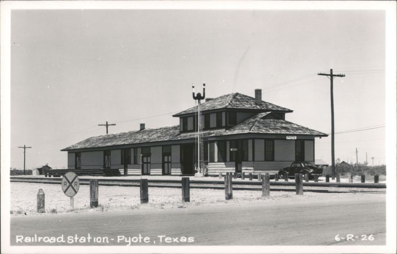 Railroad Station, Pyote Texas