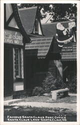 Famous Santa Claus Post Office and Claus Land Postcard