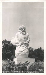 Santa Claus Statue Dedicated to the Children of the World Postcard