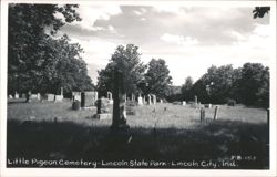 Little Pigeon Cemetery - Lincoln State Park Postcard