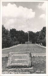 Nancy Hanks Lincoln Monument & Flagpole, Lincoln State Park Postcard