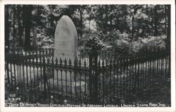 Tomb of Nancy Hanks Lincoln, Mother of Abraham Lincoln Postcard