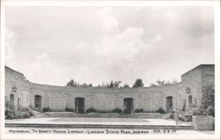 Memorial to Nancy Hanks Lincoln - Lincoln State Park Postcard