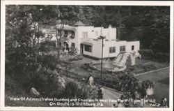 Administration Building and Fountain in West View Park, Route 19 Postcard
