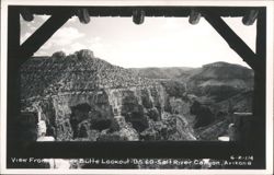 View From Per Butte Lookout - US. 60 - Salt River Canyon Postcard