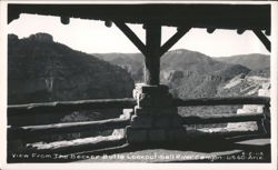 View From The Becker Butte Lookout Salt River Canyon Postcard