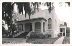 First Baptist Church with Spanish Moss, Mount Dora Postcard