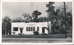 Bucks Sporting Goods Store & Gift Shop - Howey In The Hills, FL Postcard