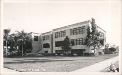 High School Building, St. Cloud, Florida Postcard