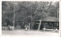 Big Tree Park Entrance with Pepsi-Cola Sign and Pavilion, Sanford, FL Postcard