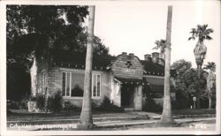 City Hall Building with Palm Trees Postcard