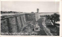 East Wall Hot Shot Furnace and Watch Tower Castillo De San Marcos Postcard