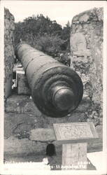 Cannons at Old Spanish Fort Postcard