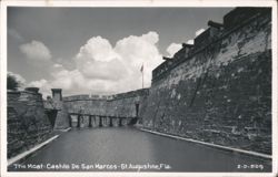 The Moat - Castillo De San Marcos Postcard