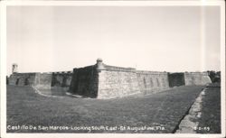 Castillo De San Marcos - Looking South East Postcard
