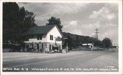 Kate's Bar-B-Q & Cabins, U.S. 41 & U.S. 72 Intersection Postcard