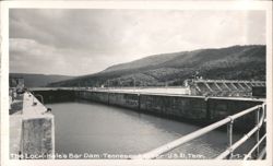 Lock-Hale's Bar Dam on Tennessee River, U.S. 41 Postcard