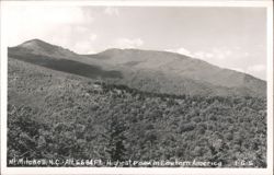 Mt. Mitchell - Alt. 6684 Ft. - Highest Peak In Eastern America Postcard