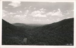 Scenic View of Lush Mountain Range and Valley Postcard