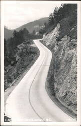 U.S. 70 Winding Road Near Point Lookout Postcard