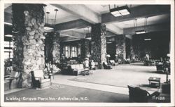 Lobby - Grove Park Inn Postcard