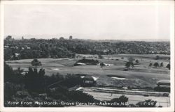 View From The Porch - Grove Park Inn Golf Course & Tennis Courts Postcard