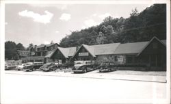 The Gables Restaurant with Vintage Cars Postcard
