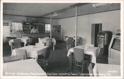 Embassy Restaurant And Bar Interior, US 441, Tavares & Leesburg, FL Postcard