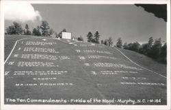 The Ten Commandments - Fields of the Wood, Murphy, NC Postcard