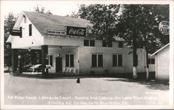 Lakeside Court - Restaurant, Rooms and Cabins - Blue Ridge, GA Postcard