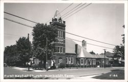 First Baptist Church Postcard