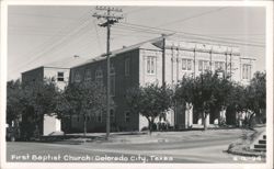 First Baptist Church, Colorado City Postcard