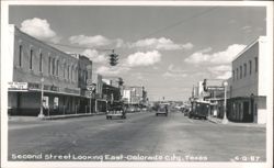 Second Street Looking East, Colorado City Postcard