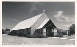 Grace Lutheran Church Building - Midland, Texas Postcard