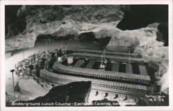 Underground Lunch Counter - Carlsbad Caverns Postcard