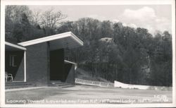 Looking Toward Lover's Leap From Natural Tunnel Lodge Postcard