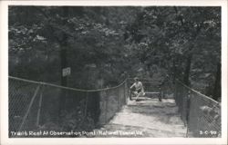 Trail's Rest At Observation Point - Natural Tunnel Postcard