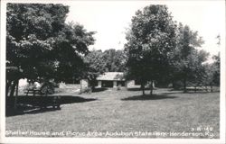 Shelter House and Picnic Area at Audubon State Park Postcard