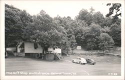 Gift Shop, Entrance, and Gondola at Natural Tunnel Postcard