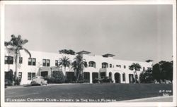Floridan Country Club Building Exterior Postcard