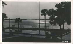 Lakeside Inn Pool at sunset Postcard