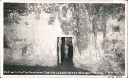 Entrance To The Dungeon - Castillo De San Marcos Postcard