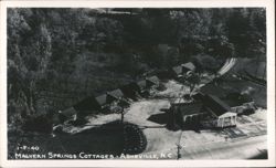 Malvern Springs Cottages Aerial View Postcard