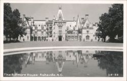 The Biltmore House with Reflection in Pool Postcard